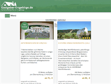 Tablet Screenshot of gastgeber-erzgebirge.de